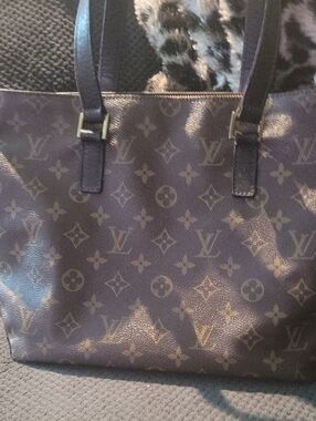 LOUIS VUITTON Cabas Piano Tote Bag Monogram Canvas Leather V10071  COA